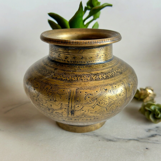 Old Brass Pot