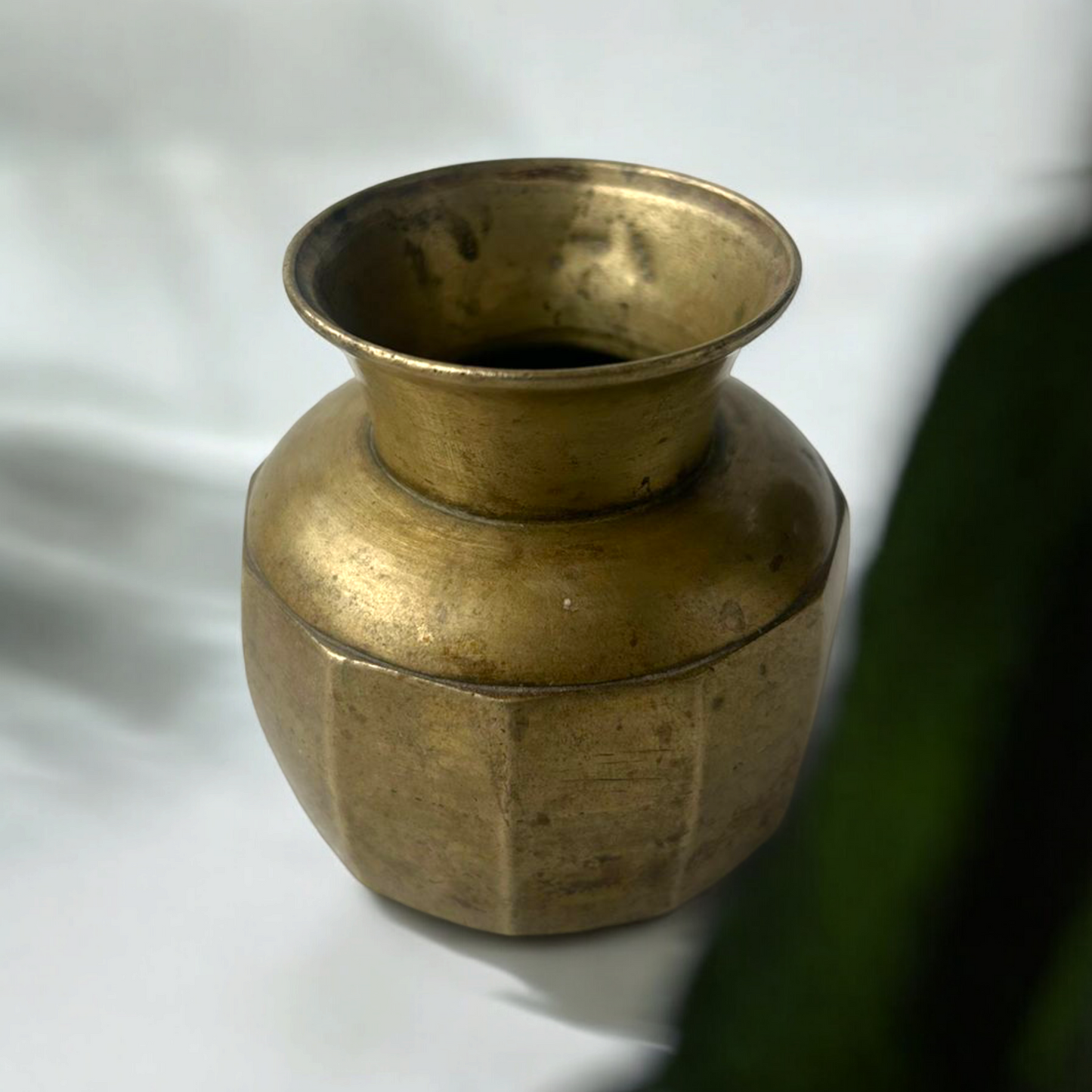 Antique Brass Holy Water Pot