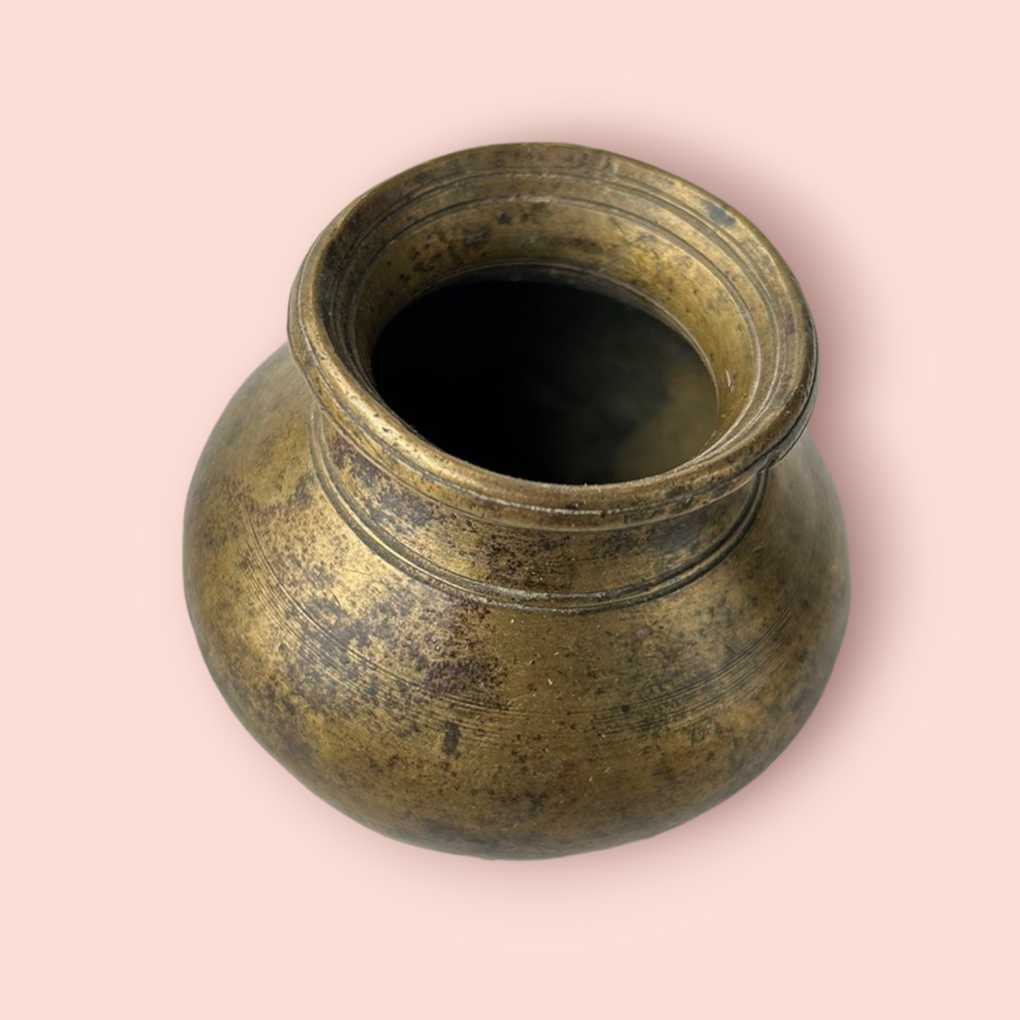 Antique Brass Holy Water Pot