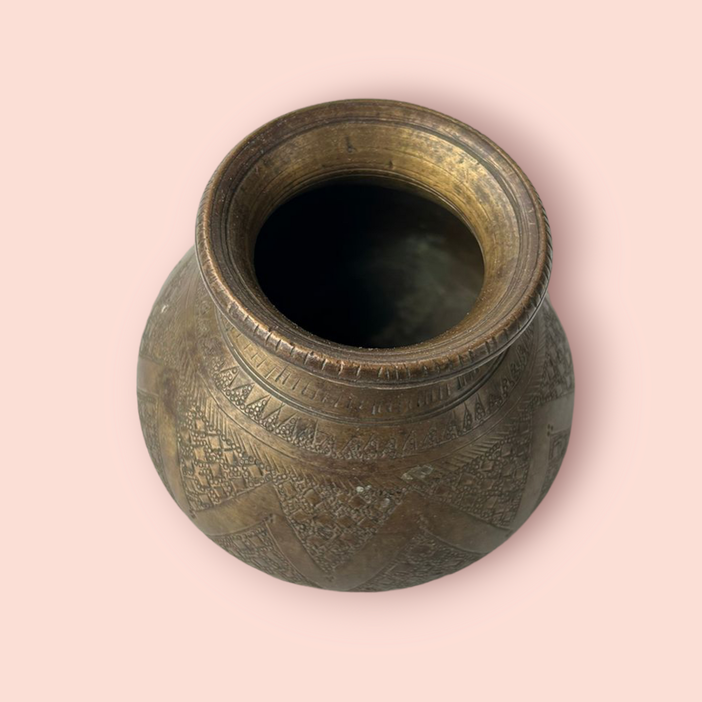 Antique Brass Holy Water Pot