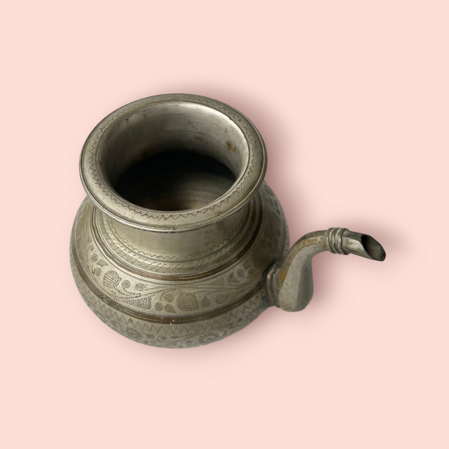 Antique Brass Holy Water Pot