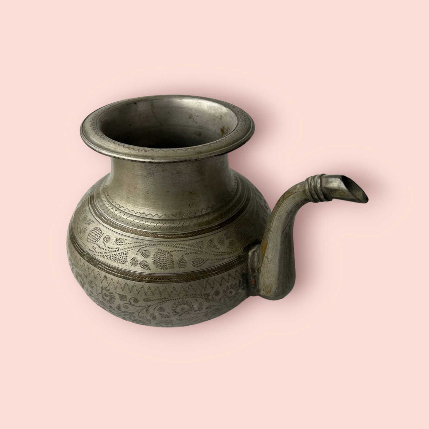 Antique Brass Holy Water Pot