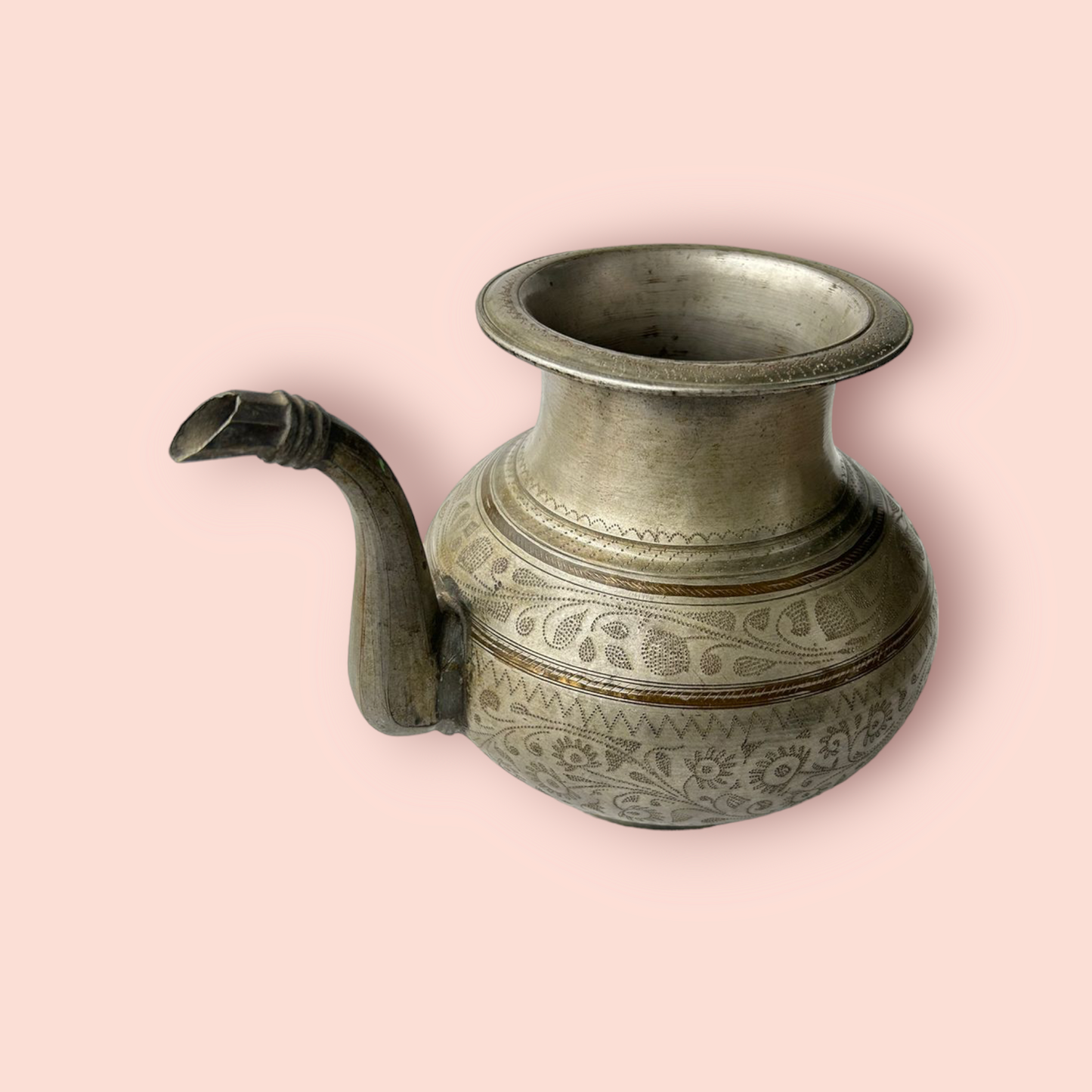 Antique Brass Holy Water Pot