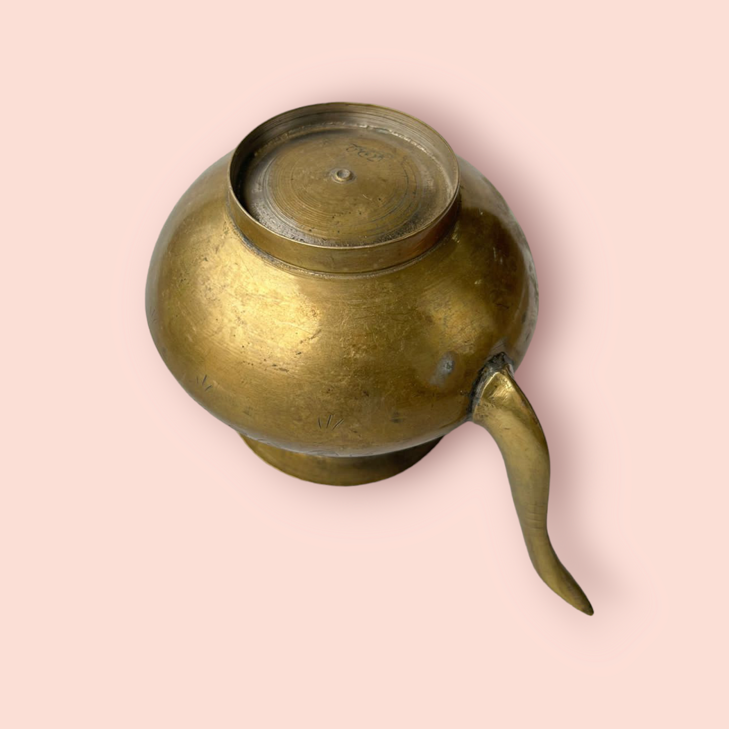 Antique Brass Holy Water Pot