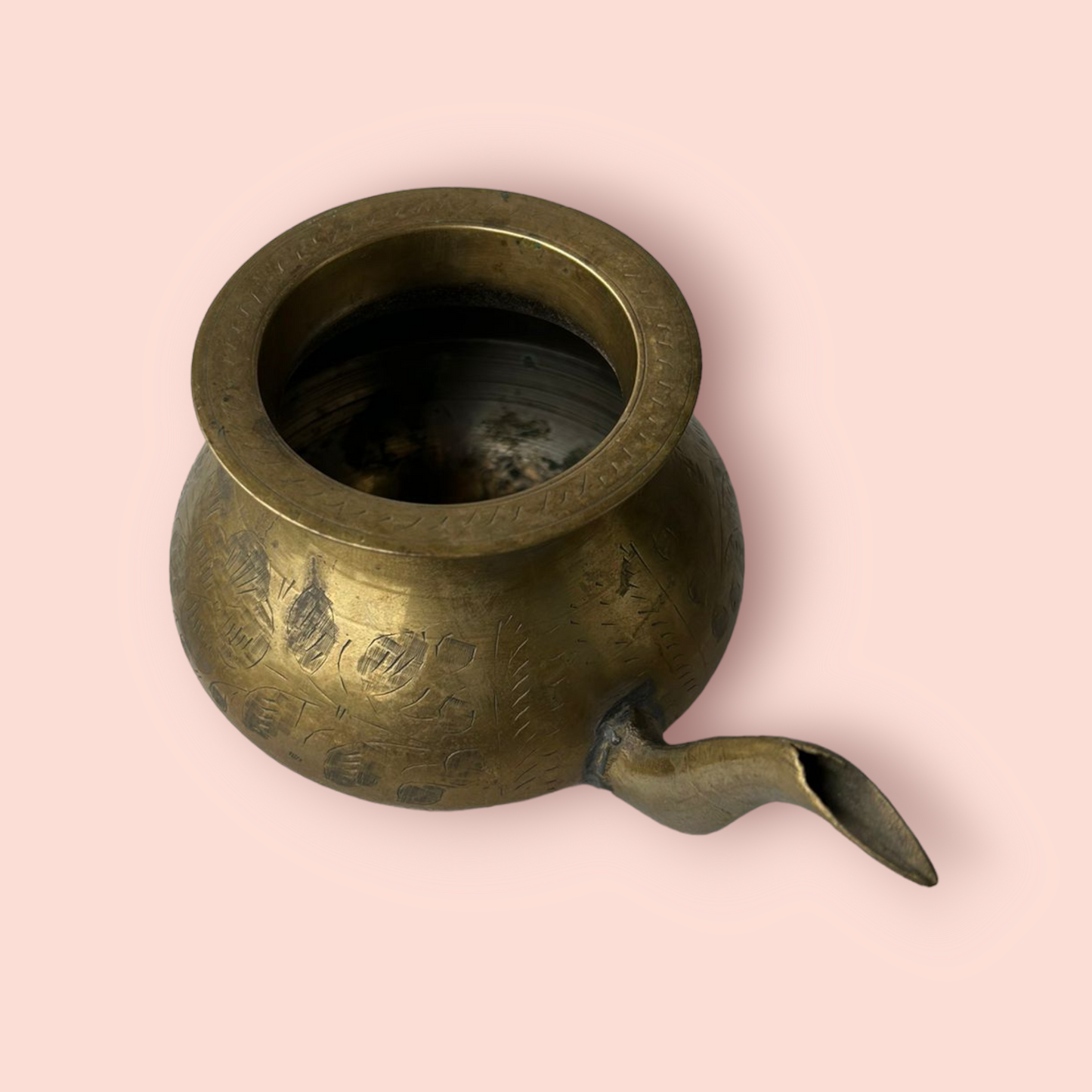 Antique Brass Holy Water Pot