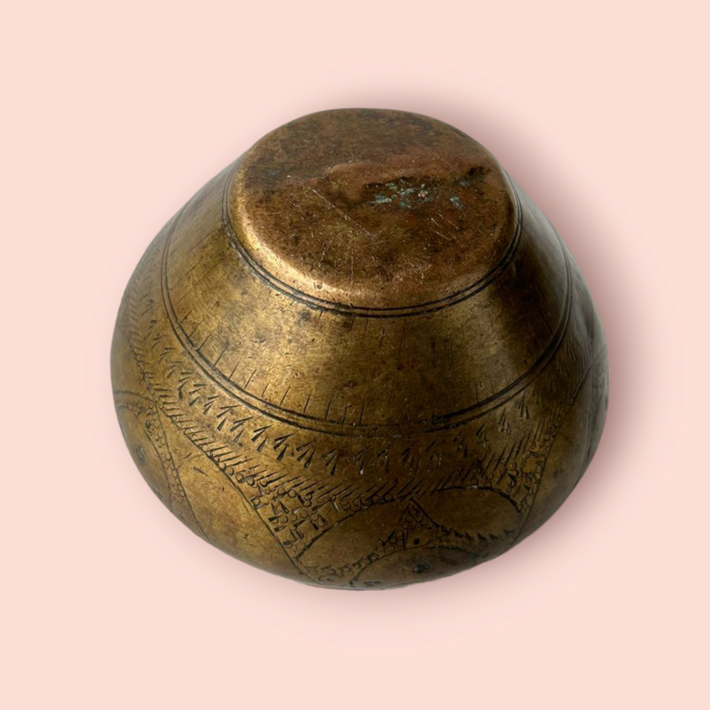 Antique Brass Holy Water Pot