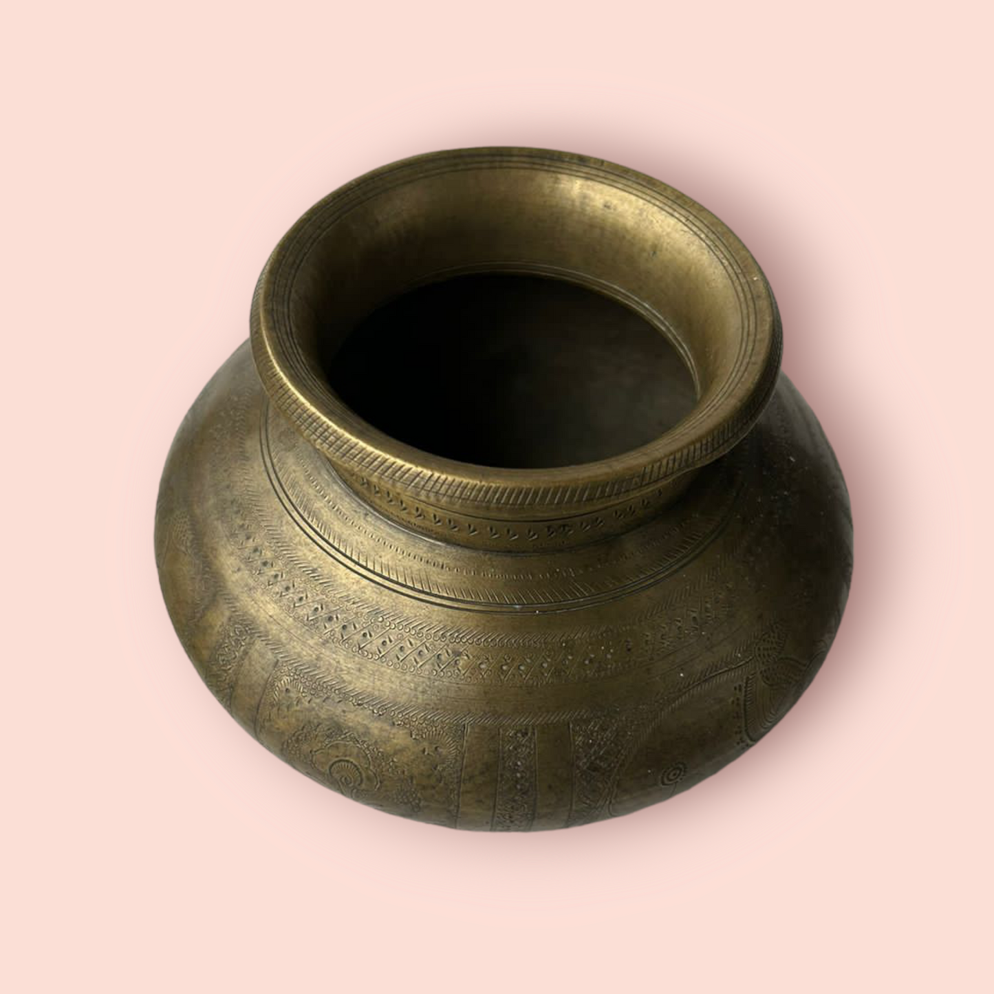 Antique Brass Holy Water Pot