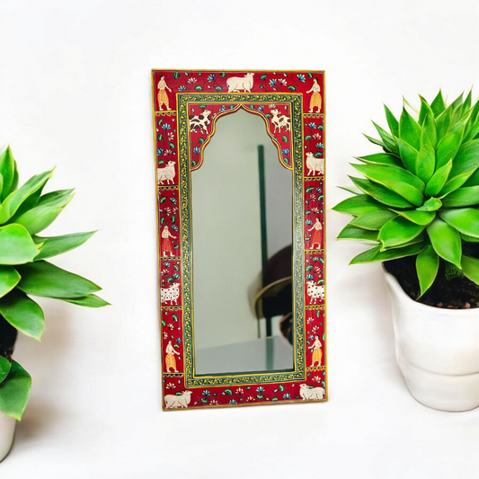 Hand Painted Wooden Mirror Frame