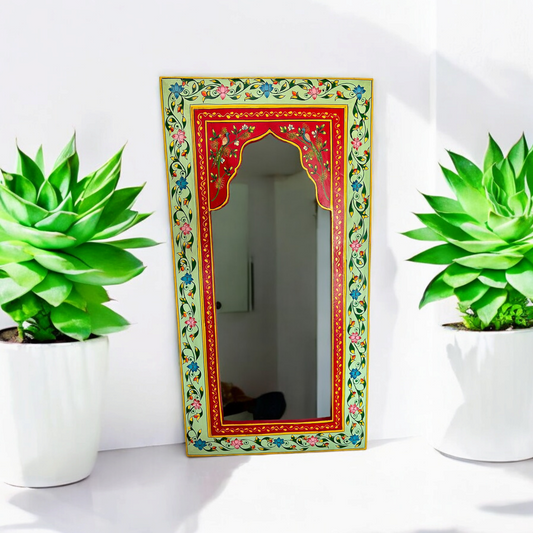 Hand Painted Wooden Mirror Frame