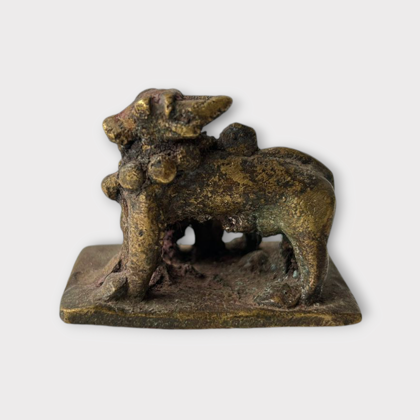 Antique Brass Nandi Statue