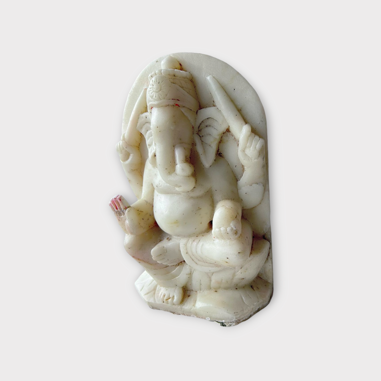 Old Marble Stone Ganesha Statue