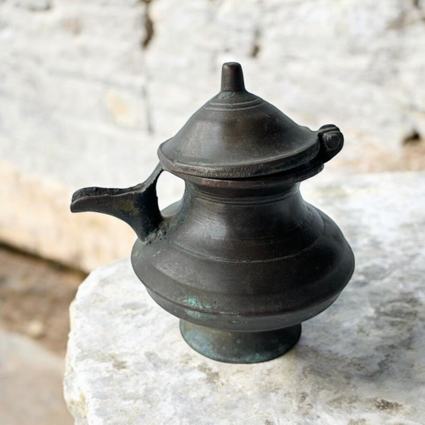 Antique Brass Ghee/ Butter Pot