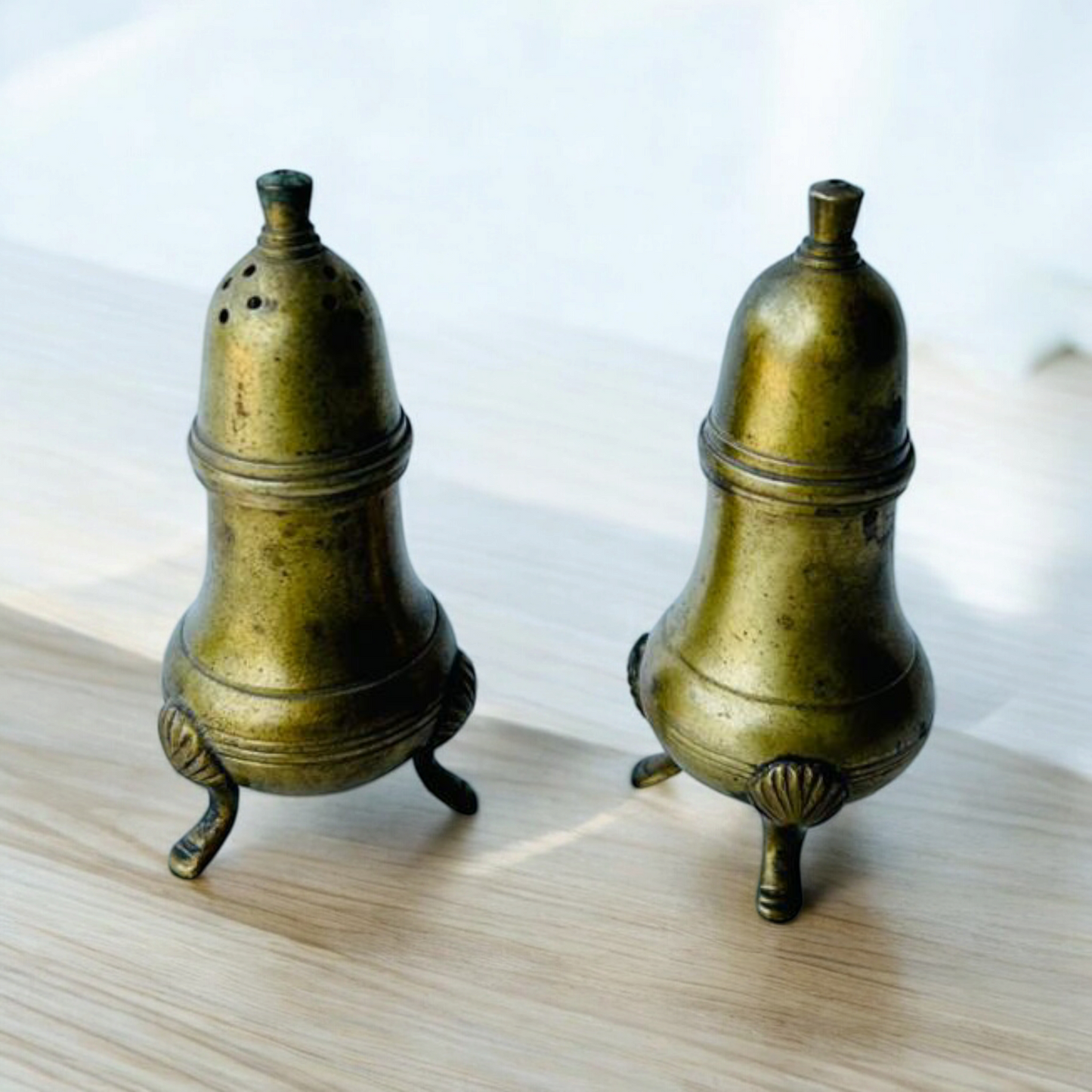 Antique Brass Salt ,Pepper Sprinkler