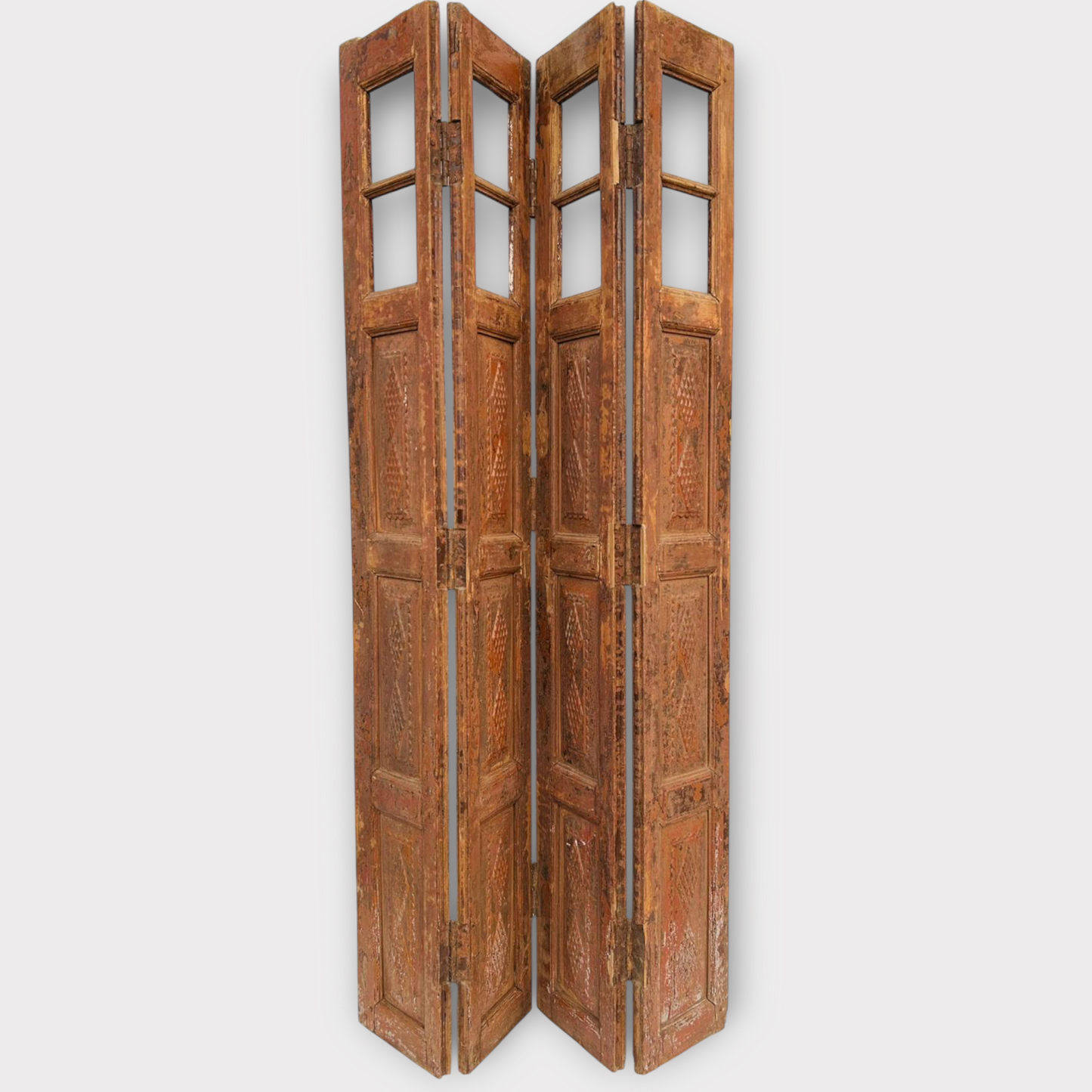 Old wooden hand carved dividers