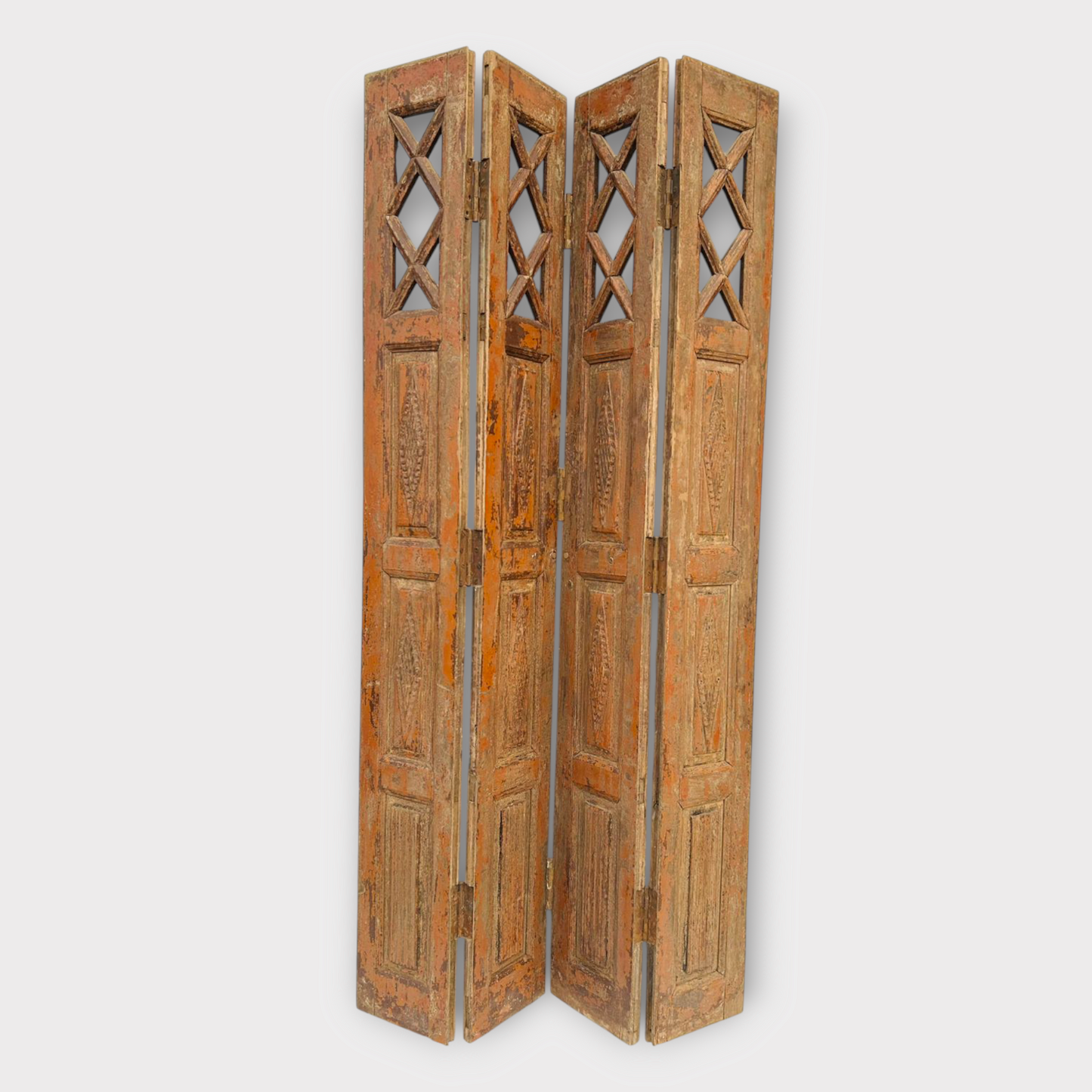 Old wooden hand carved dividers