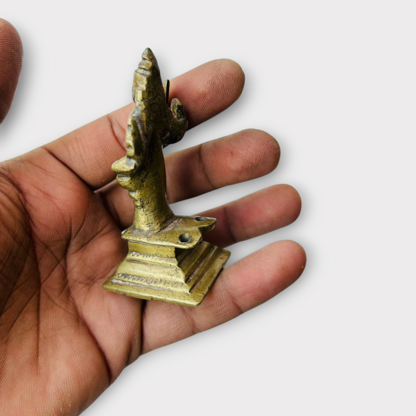 Antique Hindu Goddess Brass Statue Figurine