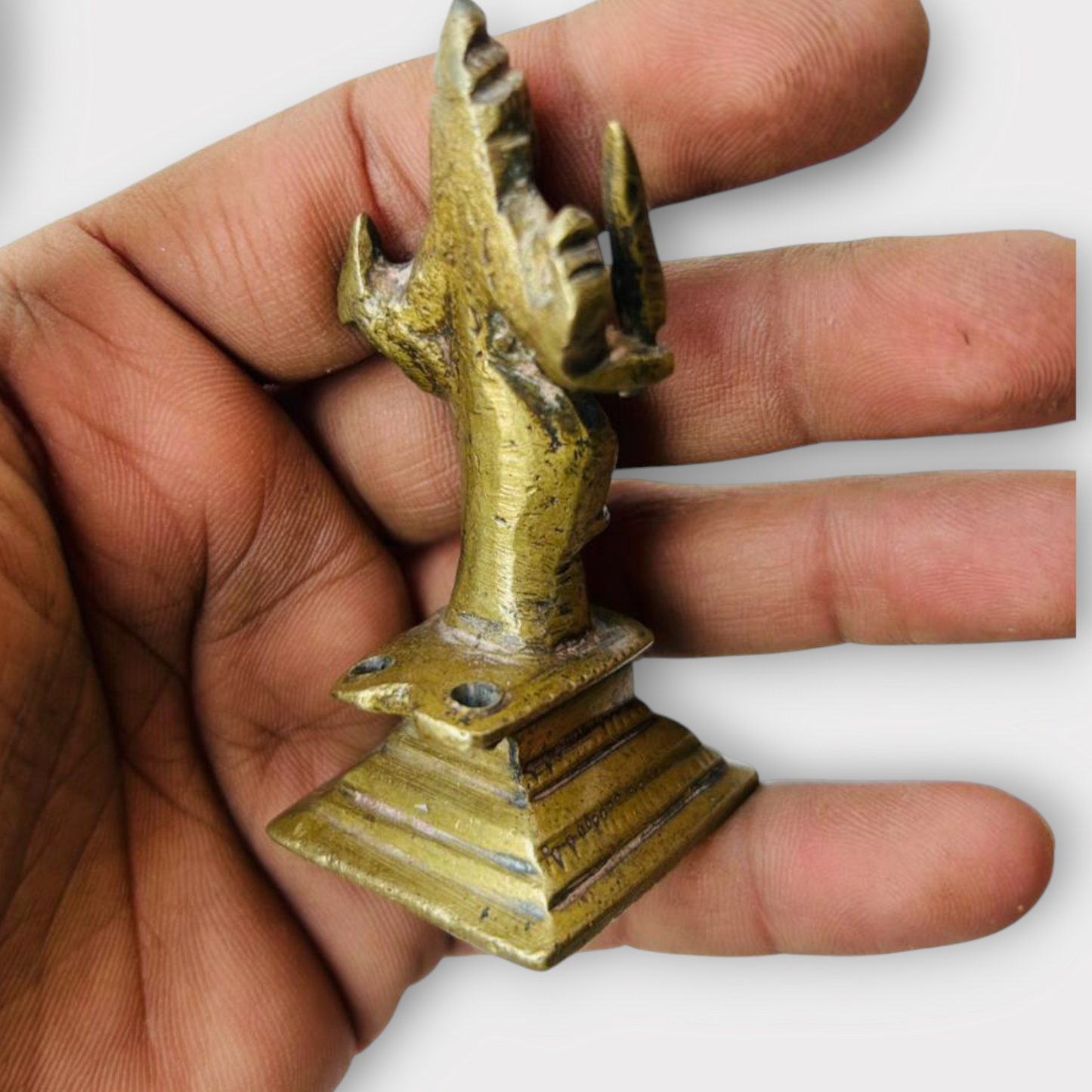 Antique Hindu Goddess Brass Statue Figurine