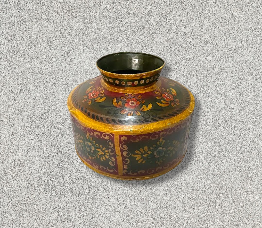 Painted Iron Pot