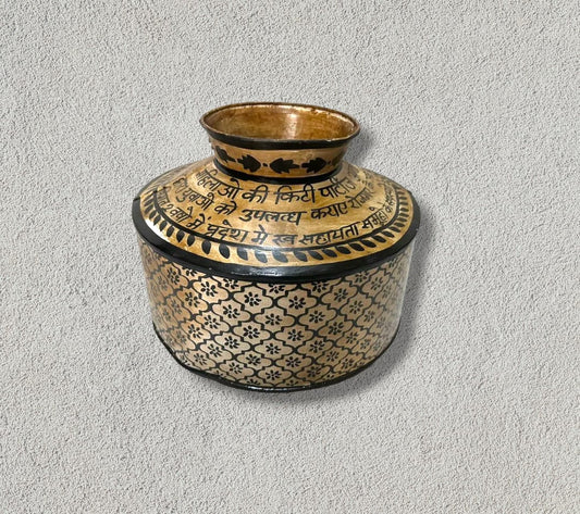 Painted Iron Pot