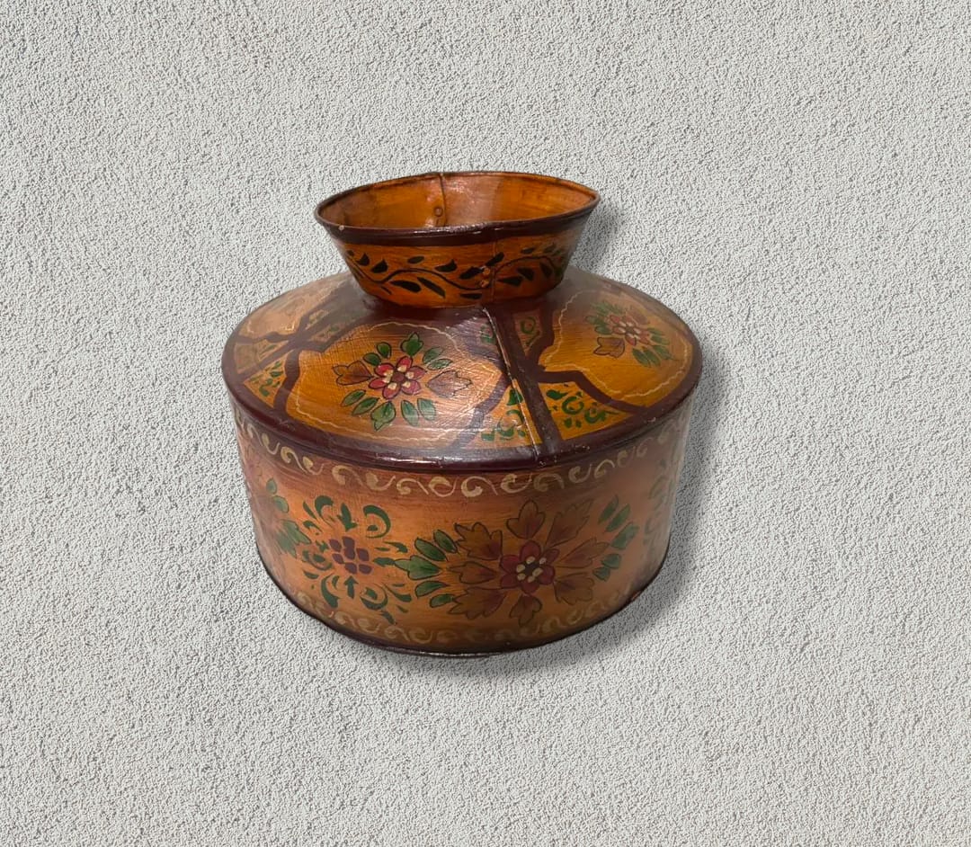 Painted Iron Pot