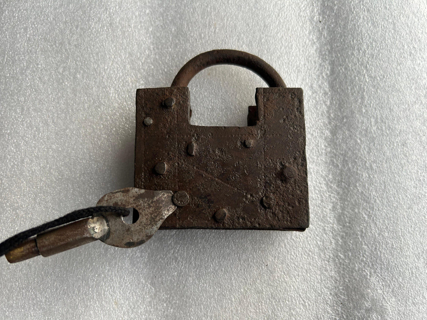 Iron Tricky Padlock Hidden Key Hole