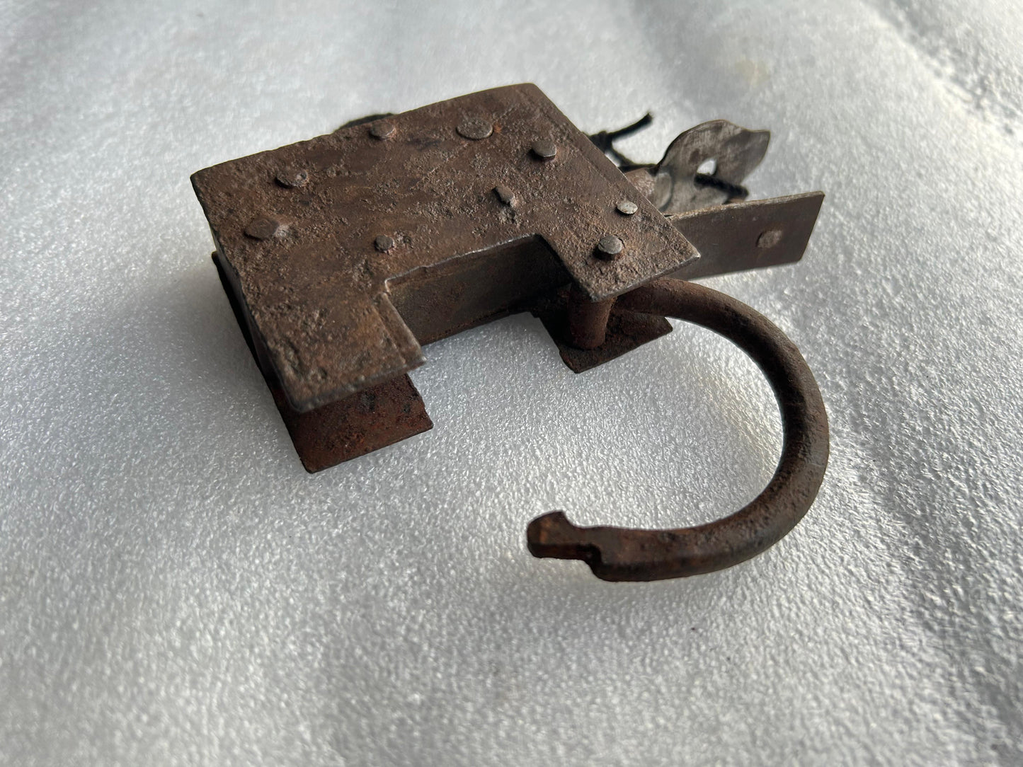 Iron Tricky Padlock Hidden Key Hole