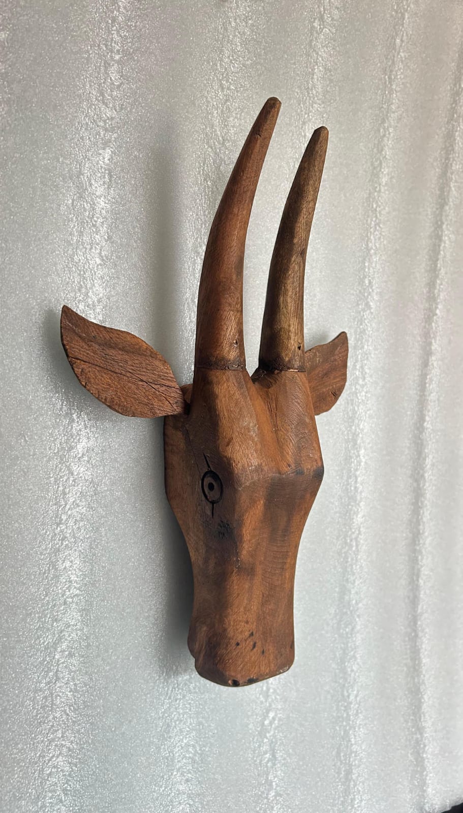 Wooden Wall Hanging Cow Head