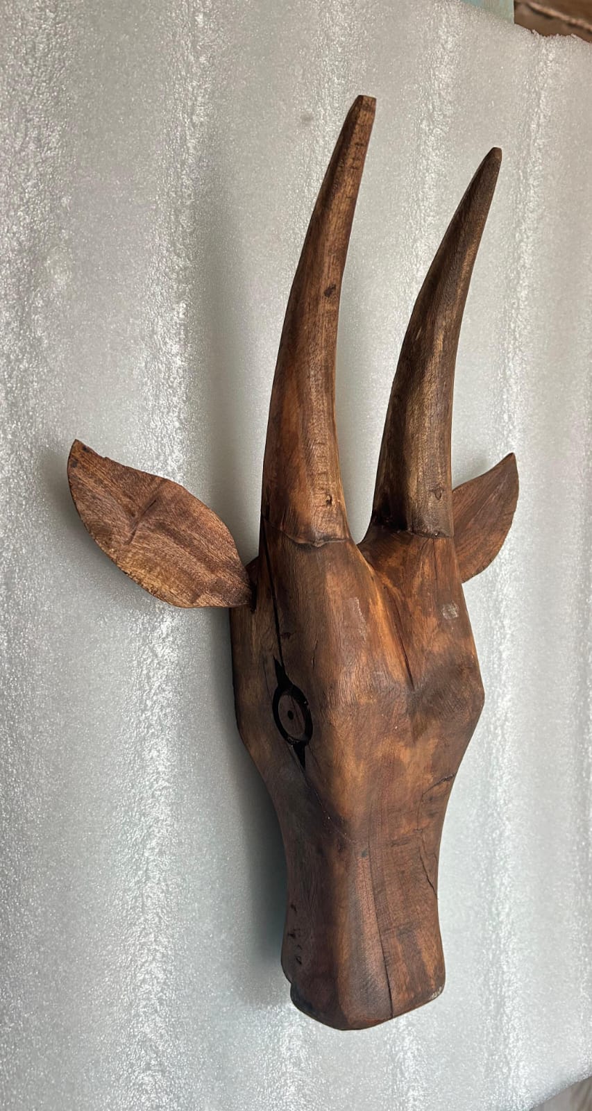 Wooden Wall Hanging Cow Head