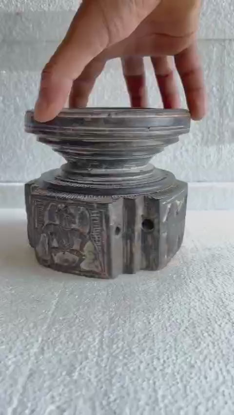 Wooden Bijani Candle Holder